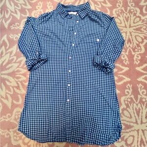 Victoria's Secret Blue Checkered Nightshirt